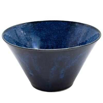 Aito Seisakusho [Natūrali spalva] Dubuo, Lėkštė, Dubuo, Indai, Ramen dubuo, Didelis, Skersmuo apytiksl.. 17 x Gylis 9,4 cm, Tamsiai mėlyna, Minoyaki, Udon, Stilingas,