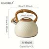 KEMORELA 3L Stainless Steel Boiling Kettle with Hammer Pattern Whistle Heat-Resistant Handle for Gas And Induction Cookers