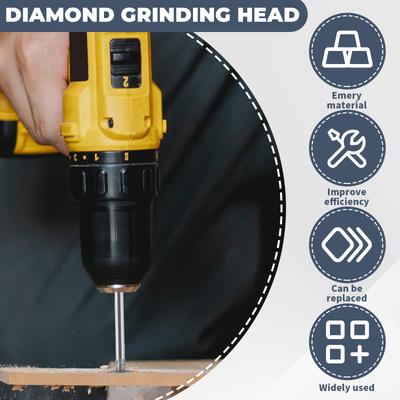 Diamond Drill Grinding Bit Set Versatile Compatible Stone Carving Rotary Tools Solid Rotary Tools Accessories Polishing Kits