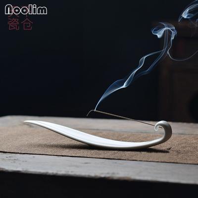 Keramik-Weidenblattform, Räuchergefäß, Basis, Räucherstäbchenhalter, Aroma-Räuchergefäß, Heimdekoration