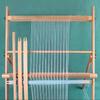 Weaving Loom with Tools Freestanding for Fiber Artists, Craft Hobbyists,