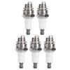 5PCS White Spark Plugs for BM6A BPMR7A RCJ6Y RCJ7Y WSR5F 33cc-49cc Trimmer Blower Trimmer