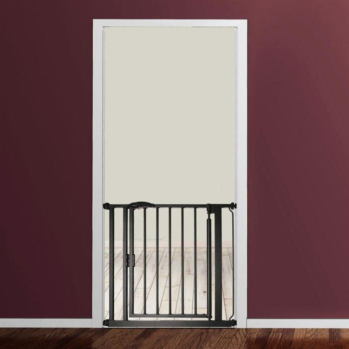 Safetots Auto-Close Barrière de Sécurité Extra Étroit Noir Mat 61cm - 66,5cm