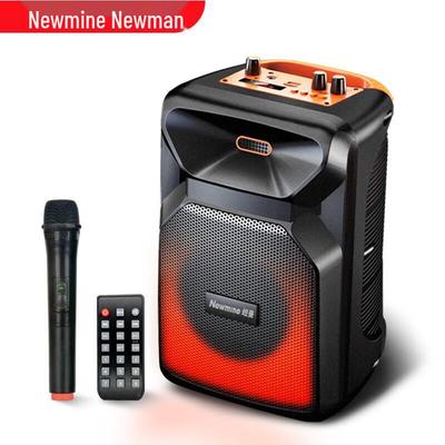 Newman TR-K11 Portable Bluetooth Speaker with Microphone & Colorful Lights CN Plug (adapter Included)