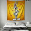 Bugs Bunny Wall Tapestry Aesthetic Wall Hanging Printed Fabric Blanket Decorative Tapestries for Bedroom Living Room Home Decor