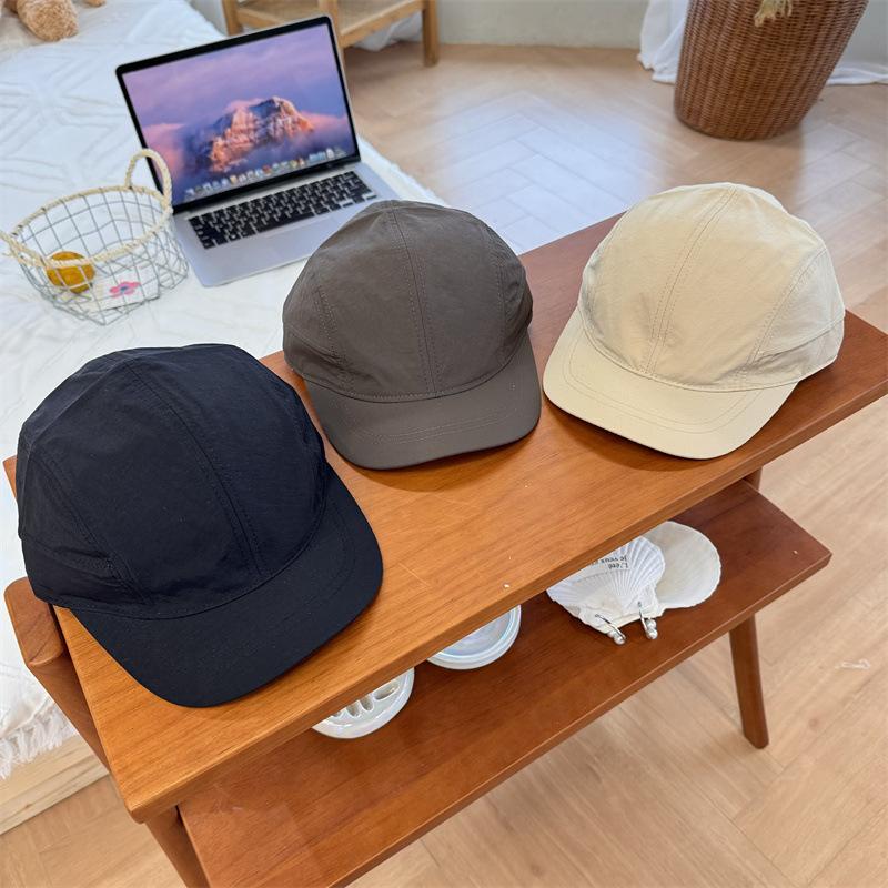 American retro Kaji quick-drying short-brimmed peaked hat, small brimmed men's and women's versatile street tide brand, fully sealed baseball hat