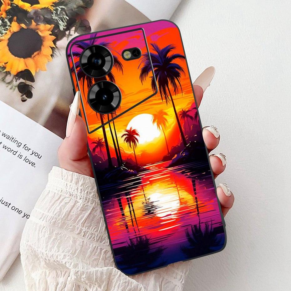 Fashion Painting Case For Tecno Pova 5 5Pro LH7n LH8n Soft Silicone TPU Phone Cases For Tecno Pova 5 Pro Pova5 Covers Bumpers