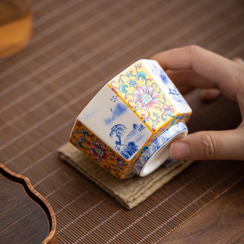 Shangqi Vintage Enamel Ceramic Teacup