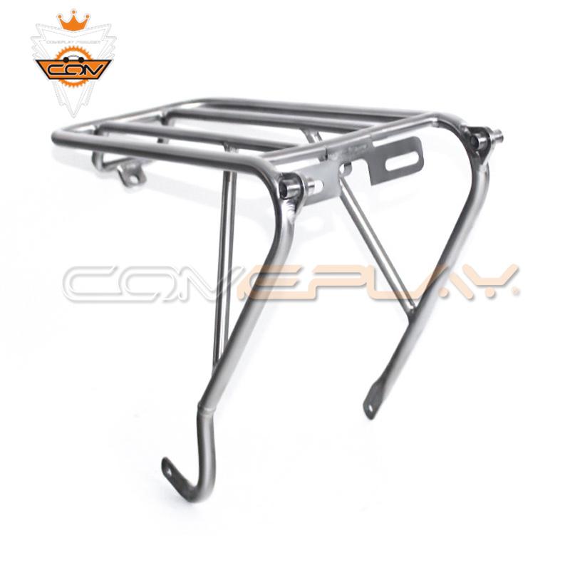 Titanium Folding Bike Rear Rack Disc Bicycle Basket Accessory