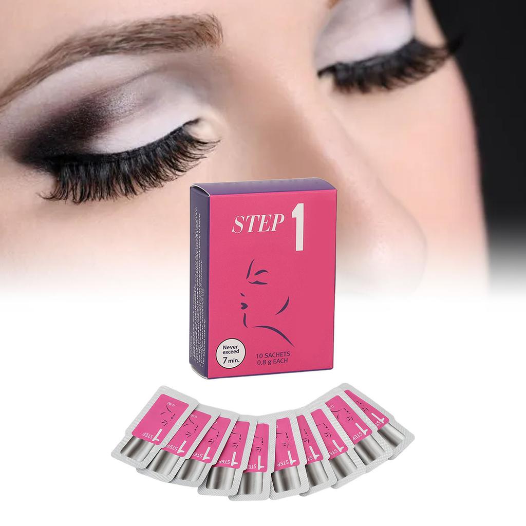 10 Stück Wimpernlifting Dauerwellenkleber Lang Anhaltender Wimpernlifting Dauerwellenkleber für Schönheitssalon