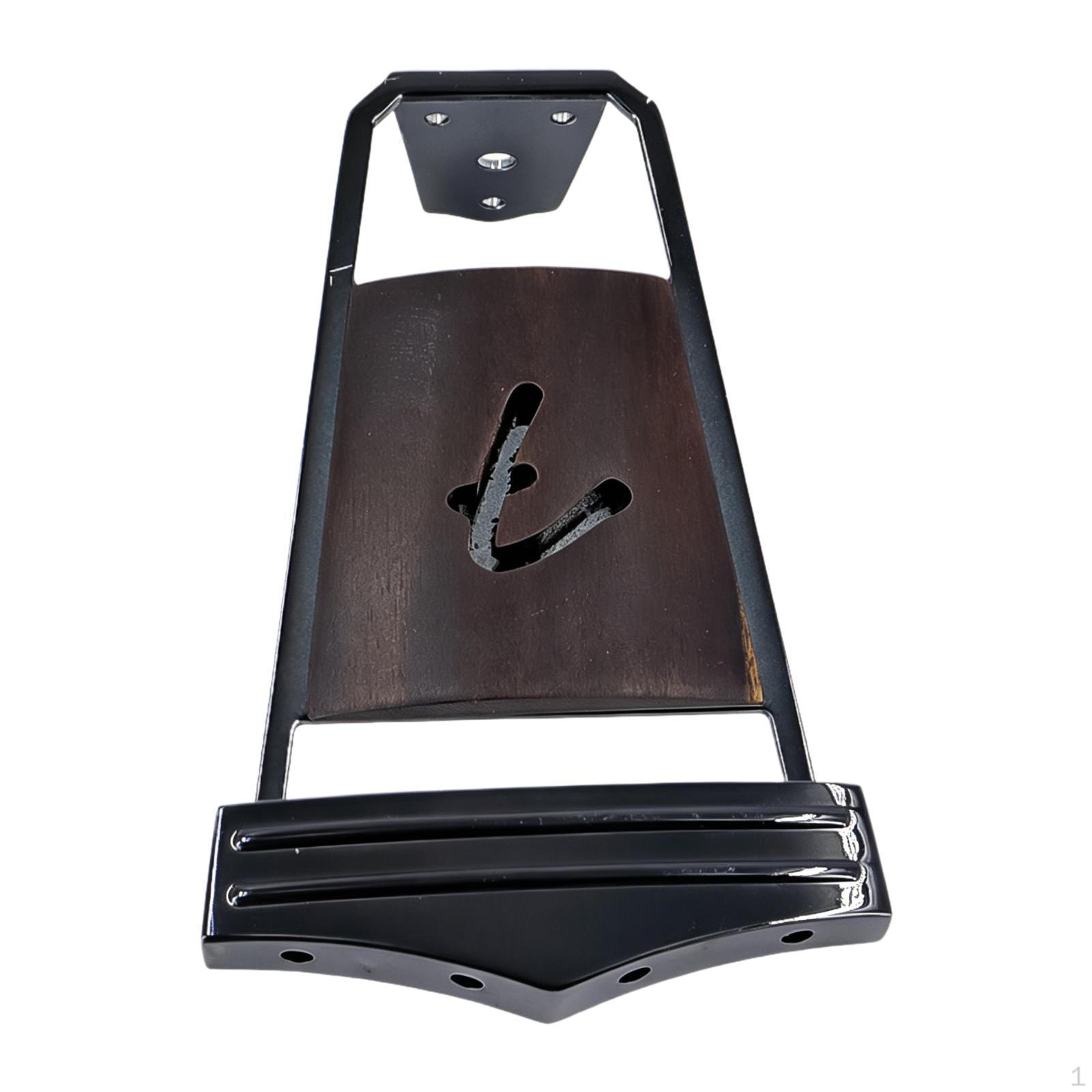 

4-string Guitar Bridge, Accessory for Jazz Guitars. Easy Installation, Sturdy, DIY Repairs, Bridge чёрный