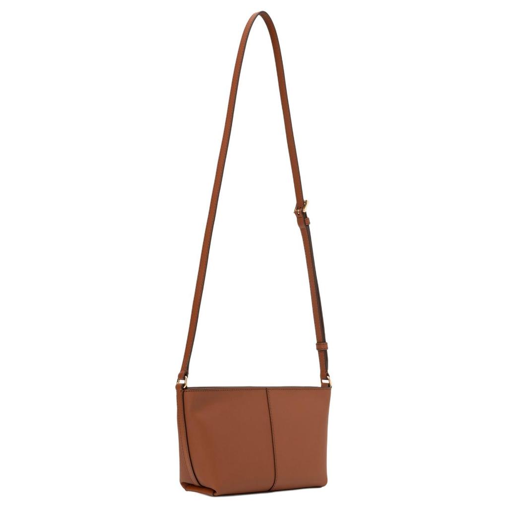 Michael Kors MK Jet Set Logo Zip Closure Coated Canvas Crossbody Bag Small Women bags Brown 35F4GTVC5L-LUGGAGE