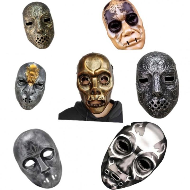 Halloween Mask Resin Harry Potter Death Eater Lucius Malfoy Cosplay Party Prop
