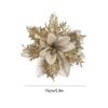 10/20Pcs Christmas Flowers Decor 15cm Glitter Flowers Decors for Christmas New Year Party Supplies
