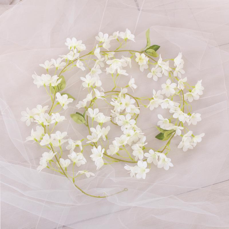 Artificial Rattan Rose Vine for Ceiling & Wall Decor - Wedding & Pipe Covering