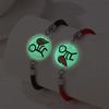 2 Pcs/Set Luminous Braided Rope Couple Bracelets for Lovers Sun Moon Butterfly Glow In the Dark Chains Noctilucent Jewelry Gift