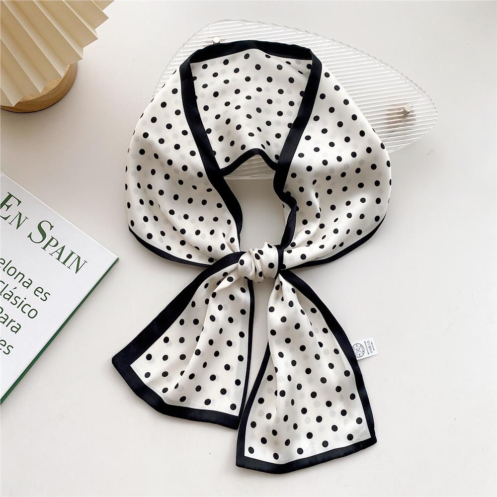 

Новые шарфы Шелковые шарфы Женские весенние и осенние длинные декоративные профессиональные шарфы Летние тонкие стили в сочетании с рубашками Стильные 13*110cm