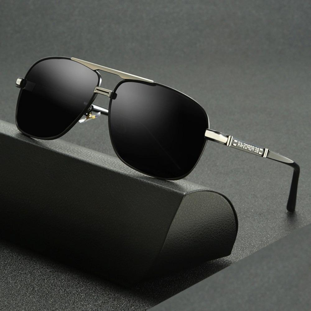 Color-changing Glasses UV-resistant Glasses UV400 Men Polarized Sunglasses Driving Day and Night Pilot Eyeglasses