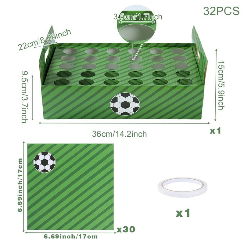 Soccer Cake Topper Boy Girl Soccer Happy Birthday Cupcake Toppers Party Dessert Football Theme Party Baby Shower Baking Supplies