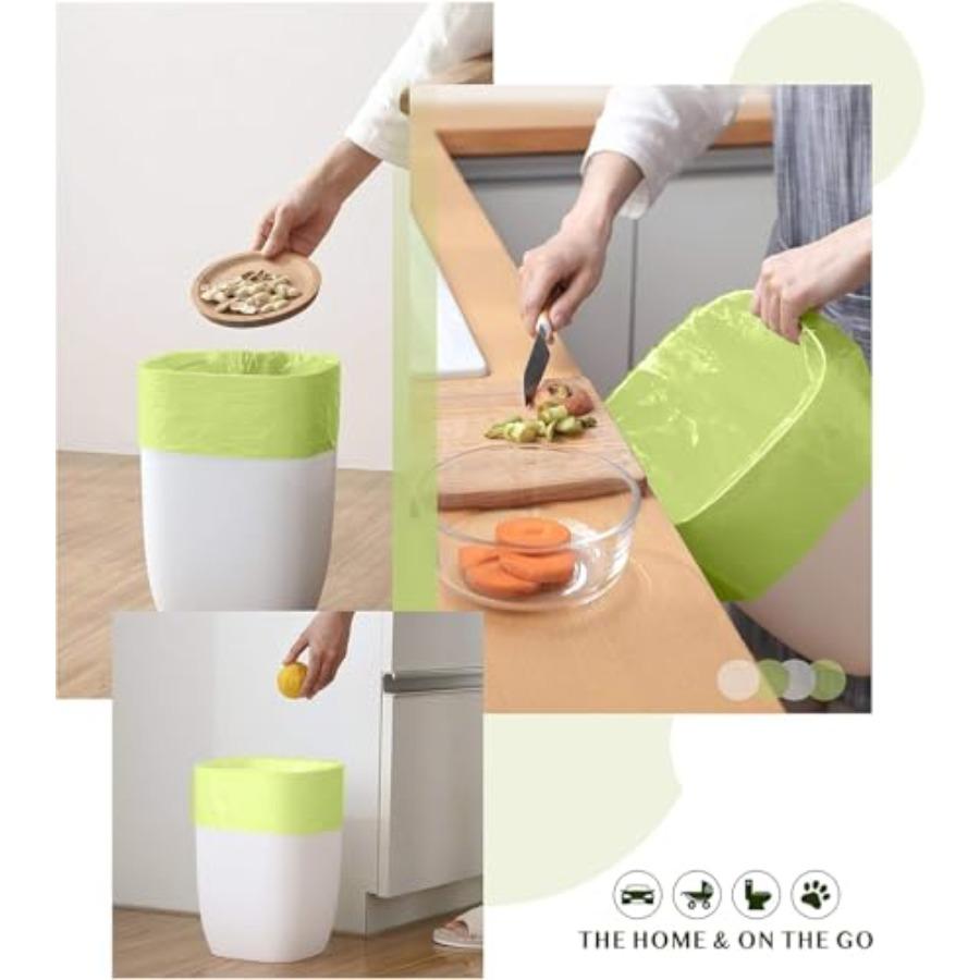 

Compostable Trash Bags for Kitchen Bathroom Bedroom and Office 13 Gallon Tall Size 80 Count Unscented 55 Liter Medium Wastebask United States