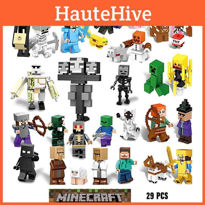 Interactive My World Building Blocks Small Parts 29pcs Plastic Material