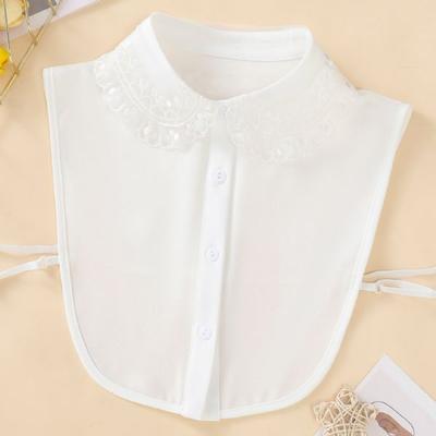 Fake Collar Organza Embroidery Fake Collar Trendy Women'S Clothing With Versatile Fashion Doll Collar Versatile