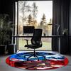 Sonic Printed Round Rug Carpet Chair Rug Area Rug Entryway Doormats,for Office Chair Living Room Bedroom Kitchen Room.