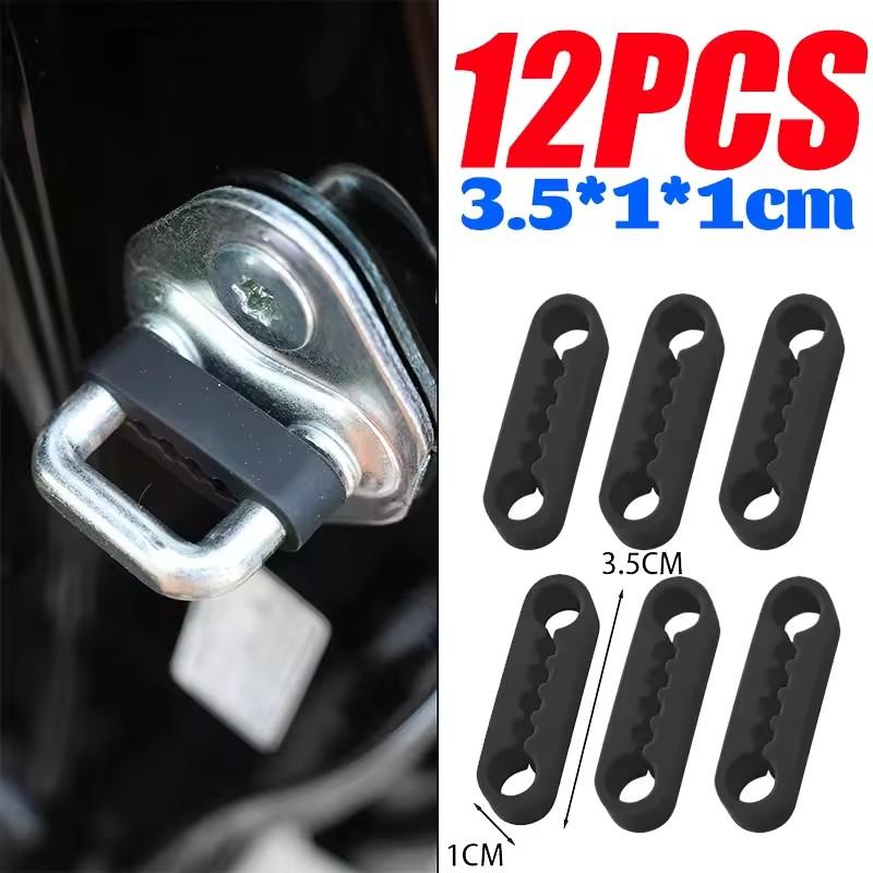 Silicone Auto Door Lock Buckle Damping Pads Shock Absorber Cushion Anti Rattle Soundproof Gaskets Universal Vehicle Protector