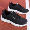Flat Bottomed Sports Leisure Shoes Black Running, Ultra Light PU Leather Waterproof Hiking Shoes New Jeans Men's Walking Shoes