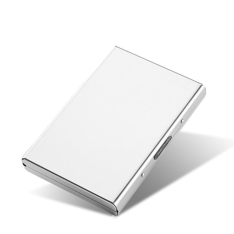 Accordion Card Holder with RFID Protection - 10 Slots for Cards and IDs, Stainless Steel