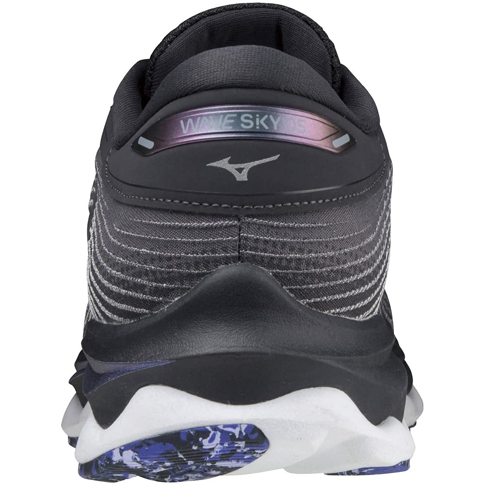 Laufschuhe Wave Sky 5 Jogging Marathon Sporttraining Leichtgewicht cm 2E [Mizuno] Herren Schwarz/Silber/Lila 29.0