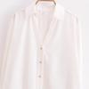 2025 Spring Women's European & American Style Linen Mid-Sleeve Shirt - Fashionable & Versatile
