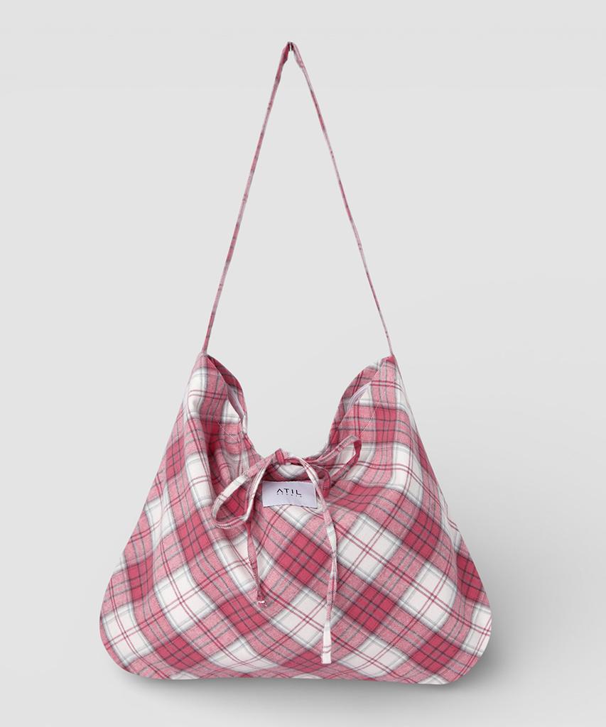 Atil Studio Cozy Check Shoulder Bag _[Berry]