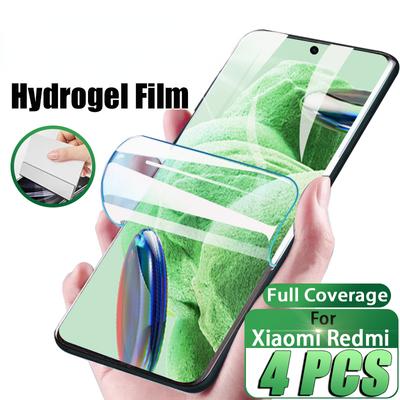 HD hydrogelová fólie pro Xiaomi Redmi Note 13 12 11 11T 11S Pro Plus Full Cover Screen Protector Redmi Note 10 10S 9 12S Pro 13C 5G