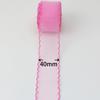 40mm Wave Silk Organza ribbon Bow material for hair ornament gift wrapping decoration lace ribbons