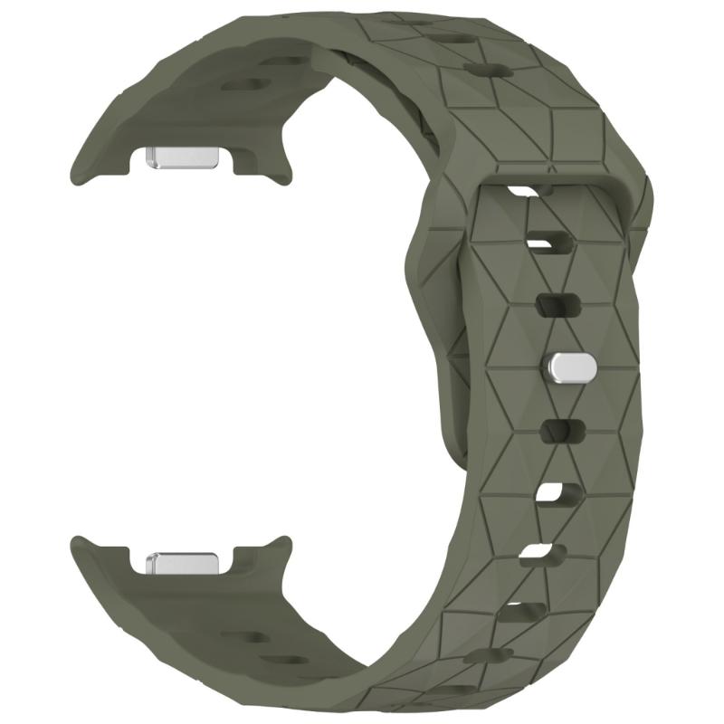 Adjustable Soccer Texture Watch Band For 8 Lightweight Breathable Silicone Gym Office Daily Use