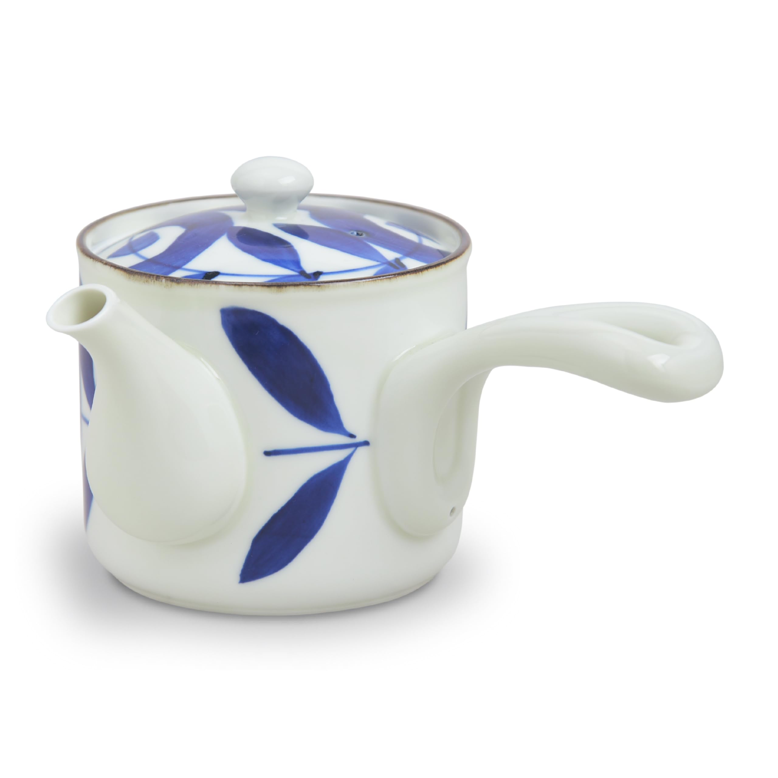 

natural69 Kogashi Gosu Teapot with Leaf Design natural69 Hasami Kogashi Gosu Dishwasher Made in Choose Your Japanese or Celebration Gift [Hasami Ware] синий
