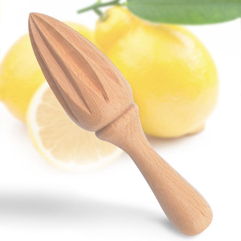 Wooden Lemon Squeezer Hand Press Juicer Fruit Orange Citrus Extractor Reamers