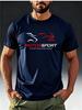 Heren Motorsport Racing T-shirt Geschikt voor Race-evenementen & Casual Zomerkleding - Dynamische MOTORSPORT Print