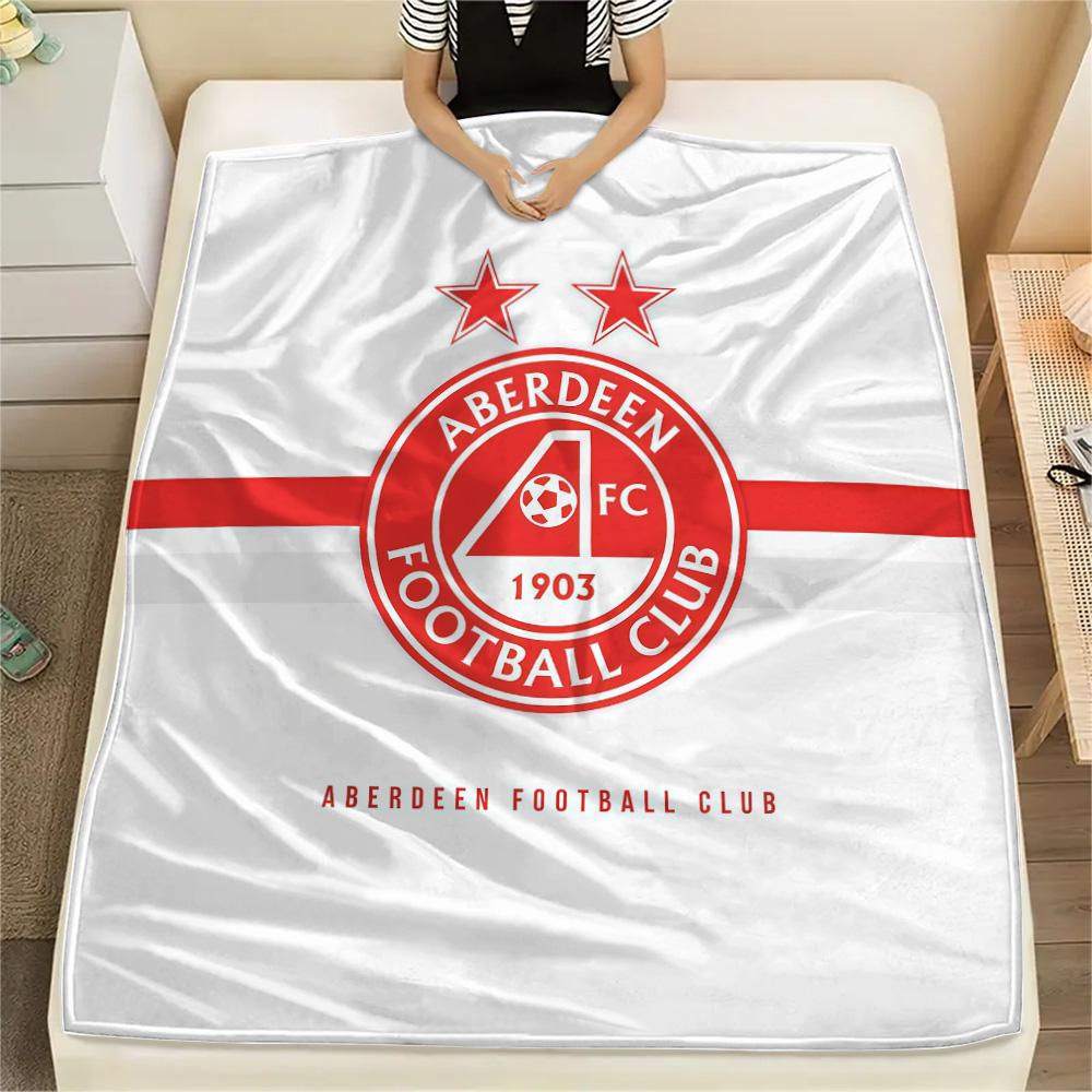 Aberdeen Football Club Flannel Blanket, High quality Comfortable for All Seasons, Home Decor, Warmth and Comfort