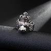 Retro Lion Crown Ring For Men Silver Color Punk Gothic Adjustable Ring Handmade Rock Hiphop Biker  Accessories Man Gift