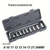 10-Piece Automotive Socket Wrench Repair Set