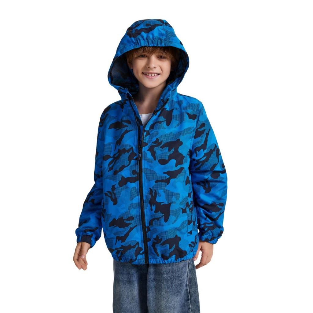 2025 Spring/Autumn Boys' Windproof Camouflage Cartoon Jacket