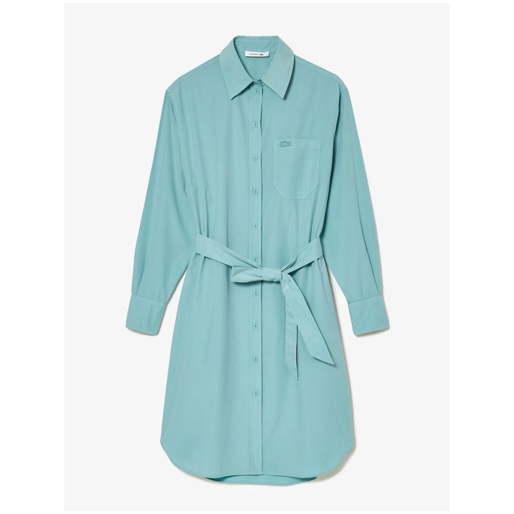

LACOSTE Women s Garment Dying Long Sleeve Shirt Dress EF5881 53G K98 Q2NEF5881 53GK98