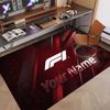 Custom Rug F1 Pattern Print Name Text Soft Non‑Slip Floor Carpet for Home Indoor Decoration