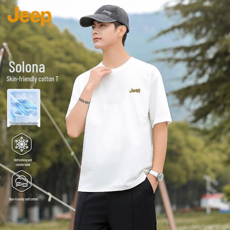JEEP Men s Summer Casual Short Sleeve T-Shirt L