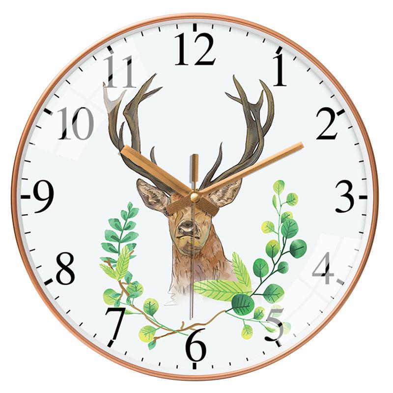 12-Inch Nordic Starry Sky Silent Wall Clock for Bedroom & Living Room