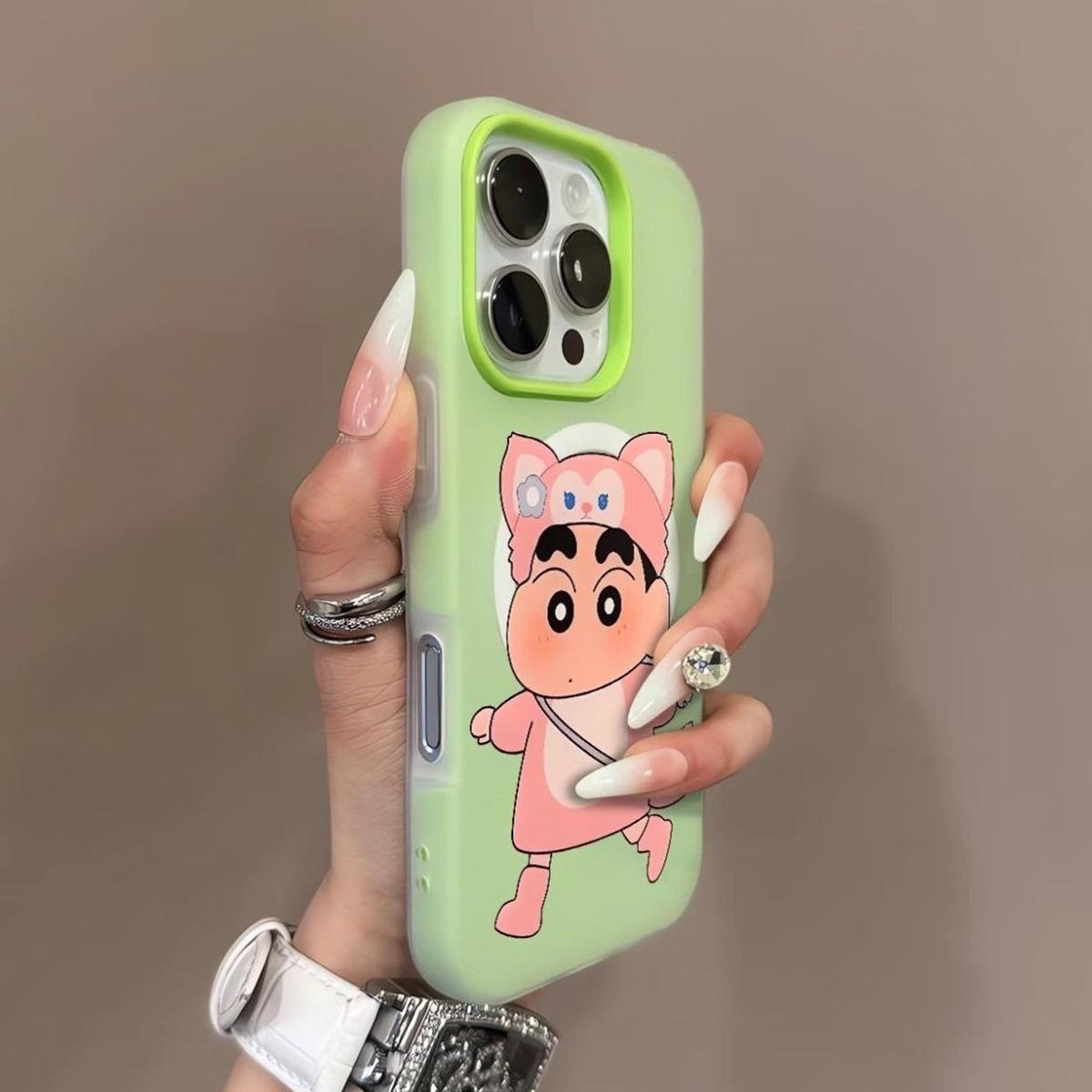 

Jelly Magnetic Two-in-one Mobile Phone Case with All-inclusive Edges, Heat Dissipation, Anti-fingerprint Love TPU, Trendy Men, All-inclusive Ins Style For iPhone 17PROMAX