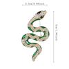 Stylish Serpents Inspired Brooch Fashionable Serpentines Brooch in High Quality Metal with Sparkling Highlight