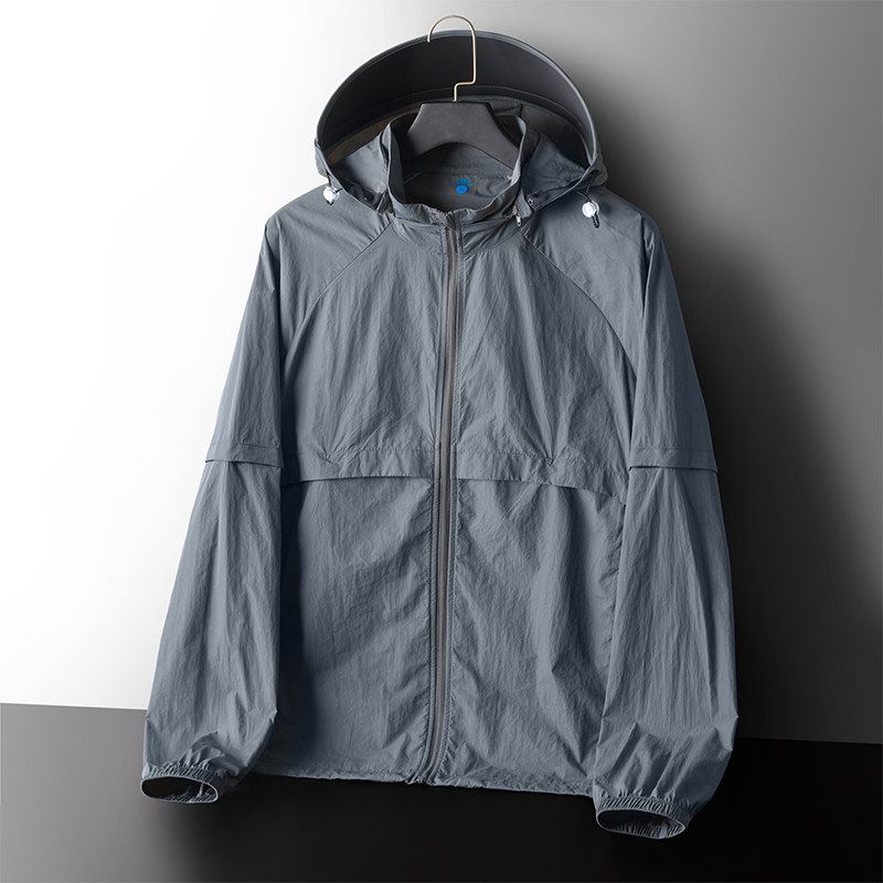 Outdoor Mountain Light UPF50 Detachable Brim Sun Protection Clothing Men Summer Fishing Outwear Export Wind Shield